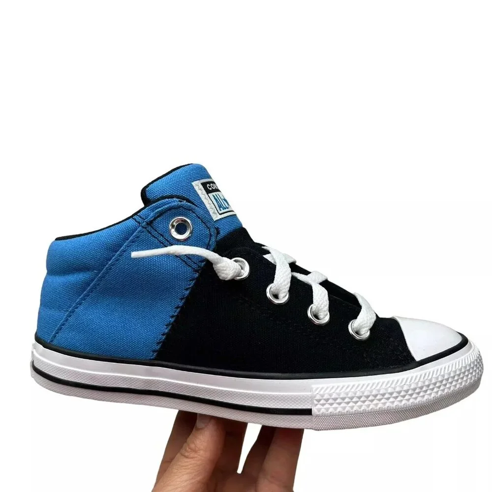 Converse Chuck Taylor All Star Youth Boy's Slip on Shoes Size 1 Royal Blue/Black